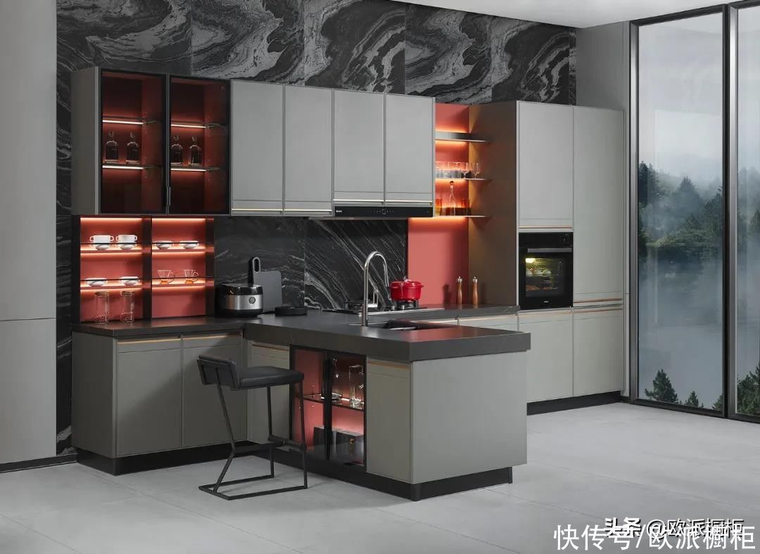 欧派|这9款橱柜配色竟然如此惊艳!看过的人都收藏了