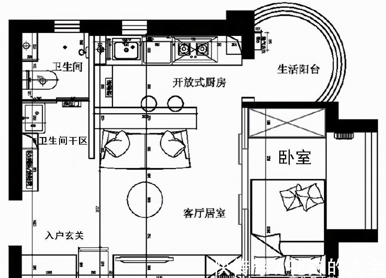 工作台|32岁买了第一套房子,45㎡单身公寓,麻雀虽小五脏俱全,知足了