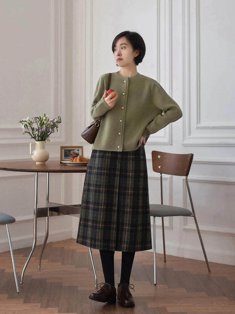 半身裙|优雅女人衣橱里少不了“开衫”,温柔保暖,气质提升不止一点点