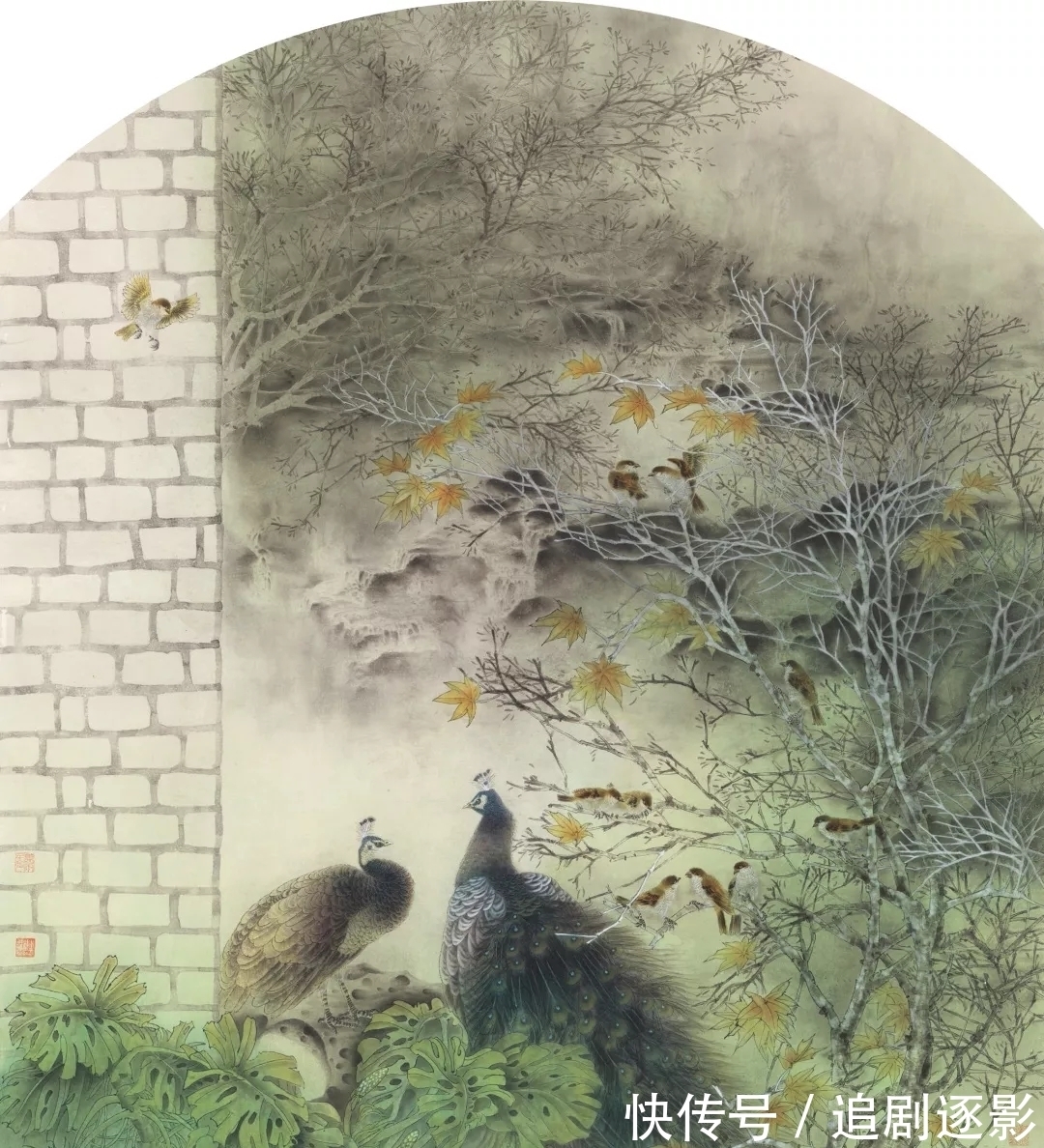 万利民@花鸟画|万利民,一个画孔雀的丹青妙手