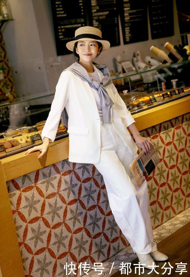 选择|真正会打扮的女人,秋天穿西装不会配阔腿裤,看看三木就明白了