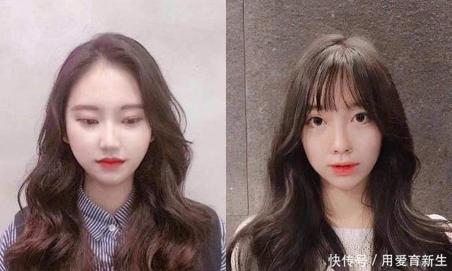 八字刘海|中长发卷发,修饰脸型曲线,变优雅有气质