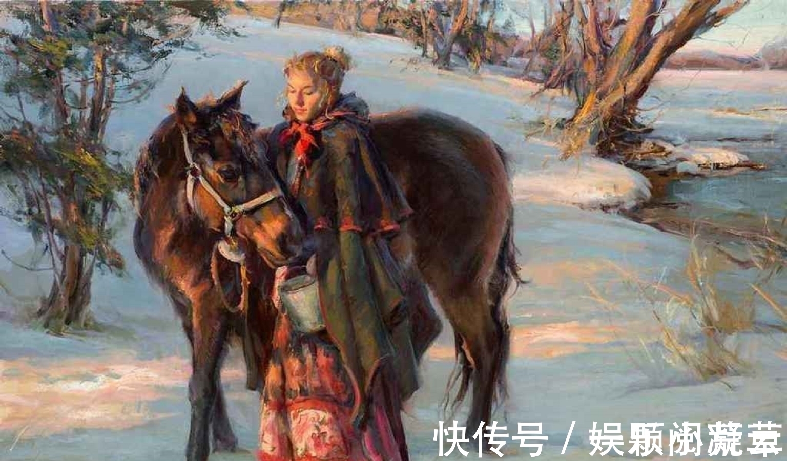 写实艺术#田园中的女人,如诗般的意境——美国顶级油画家丹尼尔的写实艺术