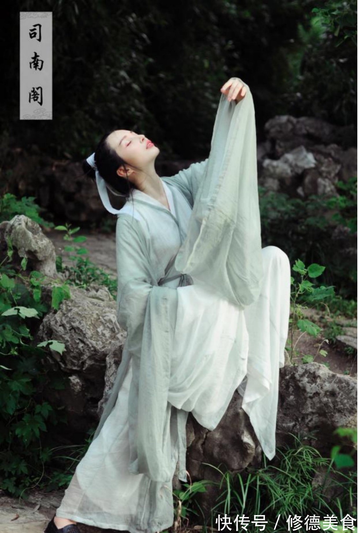 汉服|“神明少女”风格的汉服也太美了,优雅又清冷,怪不得女生都爱穿