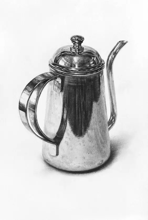 物体$成都南鹏画室小讲堂:素描的金属质感怎样表现?