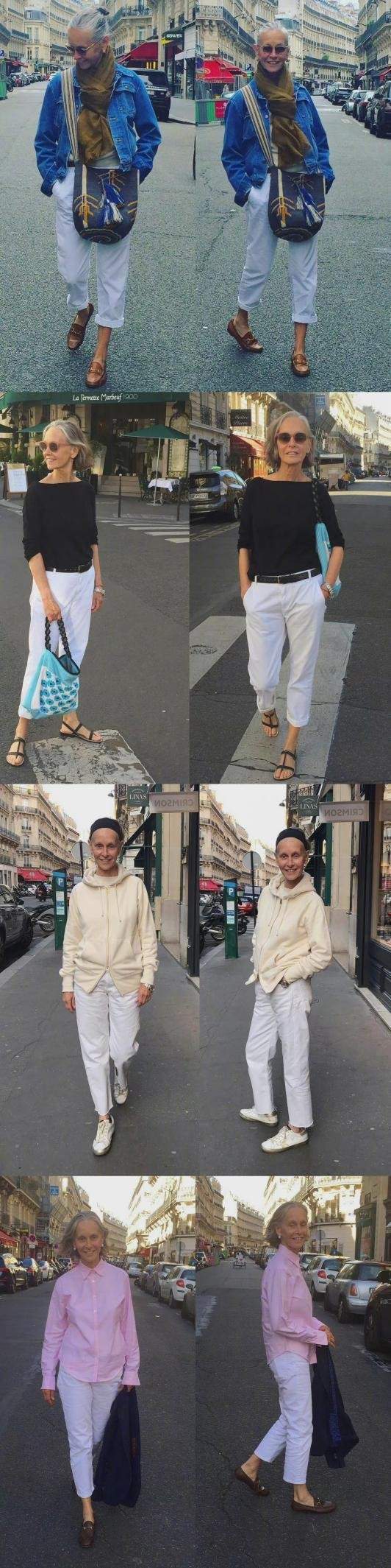 时髦性|60岁奶奶这样穿,优雅时髦不花哨,扎马尾露额头帅气不像奶奶