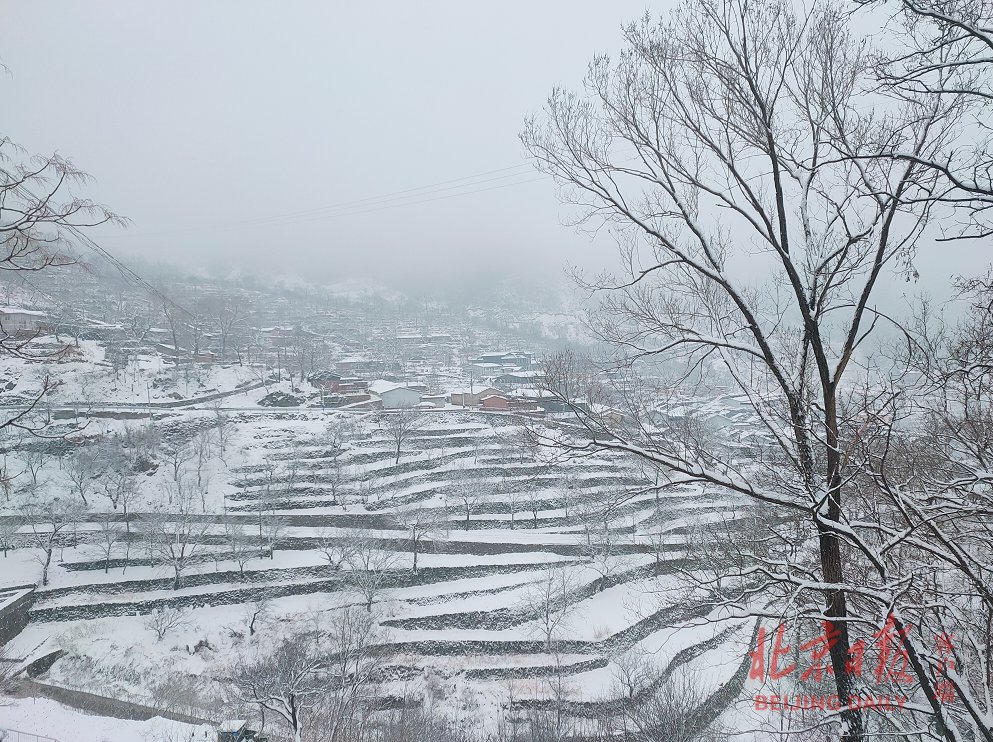 美如童话！快来看房山蒲洼乡东村梯田雪景