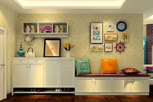 天花板|玄关鞋柜要不要做到顶老木工一开口,我就后悔我家装早了