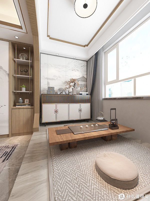 茶室|退休夫妻晒出自己的新房装修,新中式风格,简约有禅意,品味十足