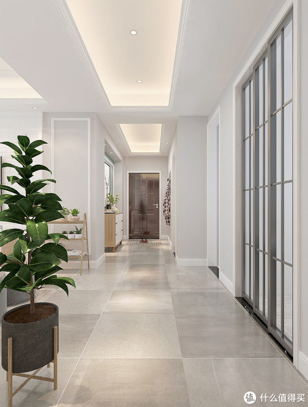 主卧室|187平米的北欧风，简单的线条造型、纯色的墙面、原木韵味有品位