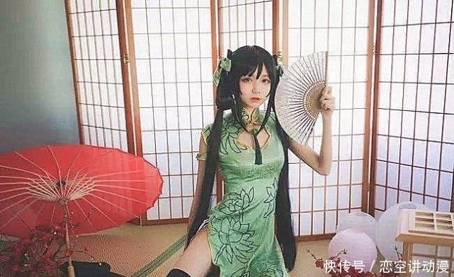 cos|神级王者COS孙尚香旗袍黑丝搭配绝了,看到安琪拉水手服,网友太可了