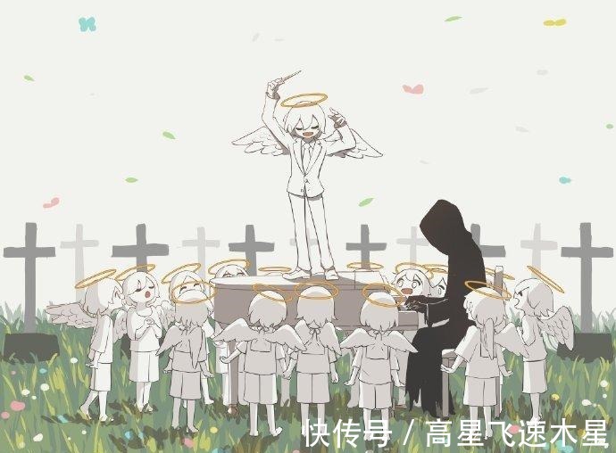 天使|治愈漫画《天使与死神》,甜食控天使遇上忠犬死神,这画面太有爱