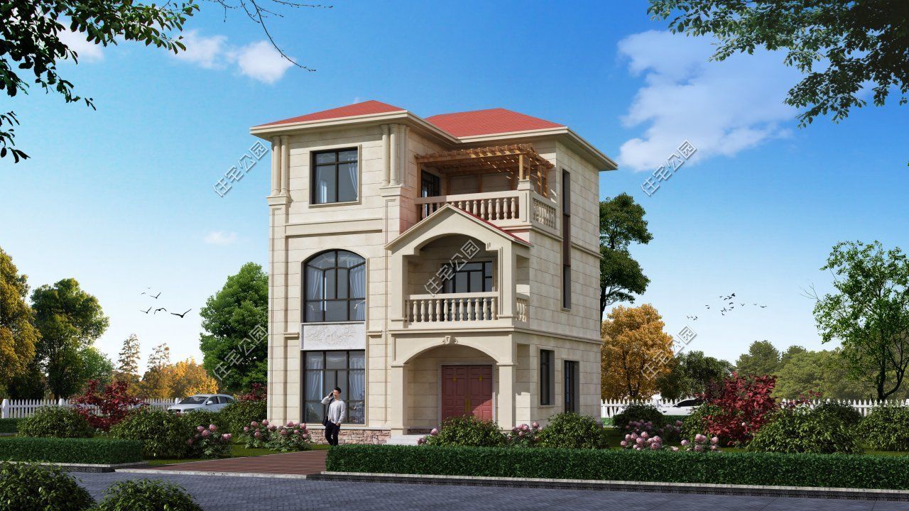 修建|精选10套三层户型图纸,占地面积均不足百平,尤其适合新农村修建