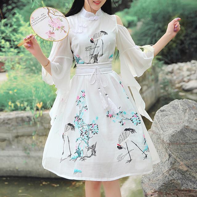 泡泡袖 古色古香中国风改良裙,简直是古风爱好者的福利,太仙了