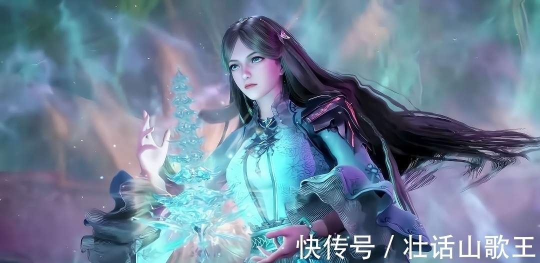 荣荣|斗罗大陆:宁荣荣长裙开叉秀美腿,想不到荣荣也能够这么美