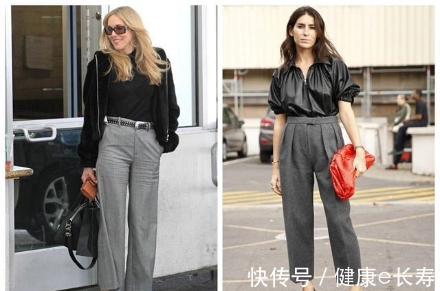 上衣 灰色裤子适合搭什么颜色上衣推荐这4种,气质优雅又高级!