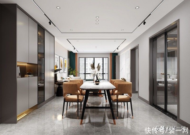 爱马仕|深咖色+爱马仕橙设计，活力满满的现代轻奢风装修