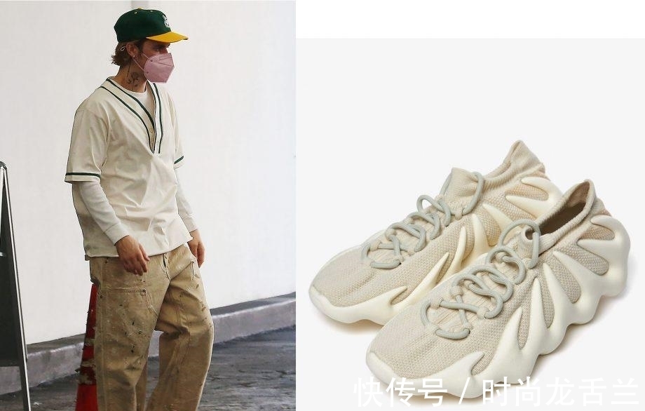 绿帽|比伯戴绿帽搭配侃爷新鞋，造型邋遢，不及超模贝拉穿皮裤时尚高级