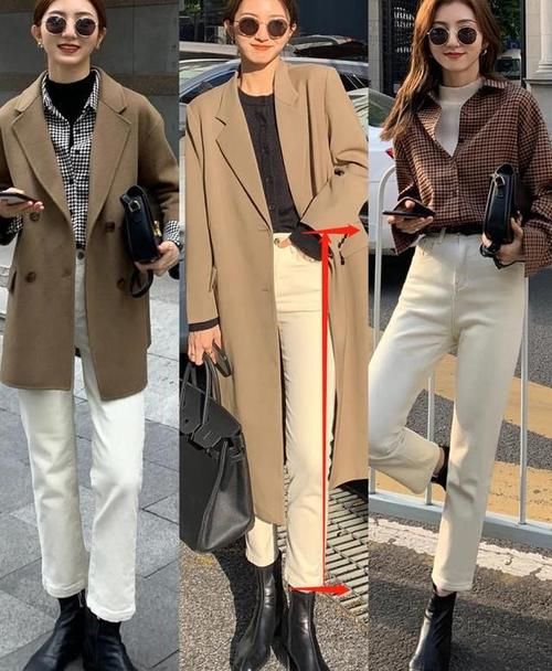 今年早春，很流行穿“风衣＋小白裤”，这样搭配简约又时髦