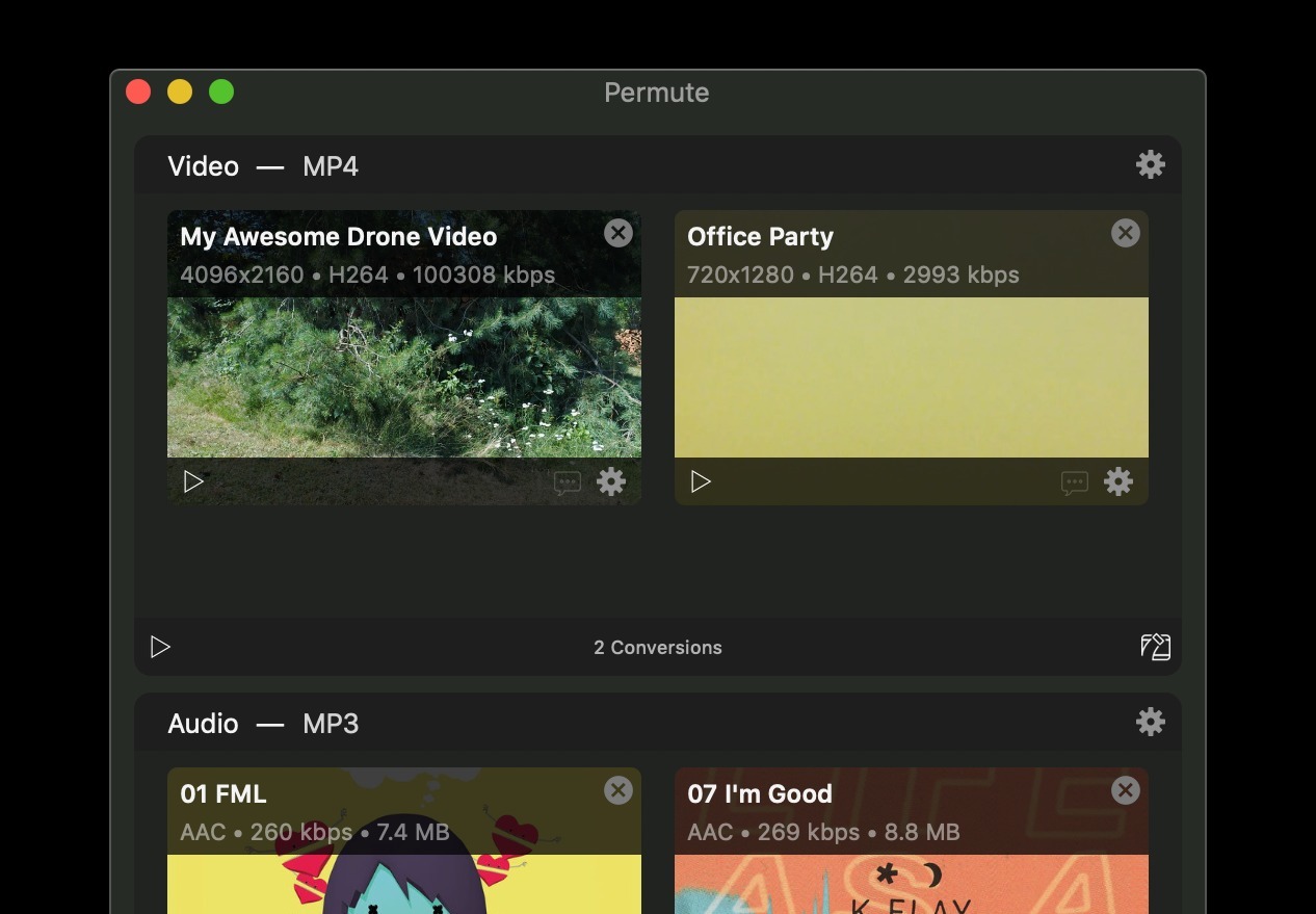 Permute v3.6.2 Mac电脑好用的视频格式转换软件-HEU8