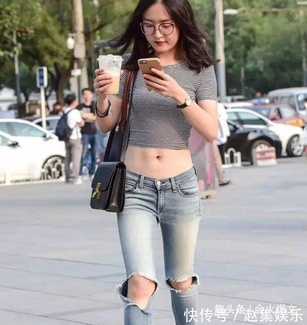 高跟鞋|要个性还是选“破洞裤”，时髦又显瘦，轻松穿出高级感！