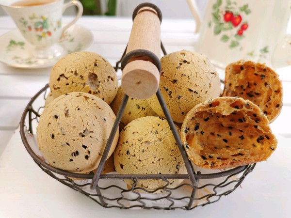 一次成功空心黑芝麻麻薯