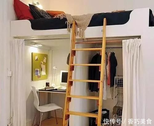 LOFT|国外很流行的“阁楼床”,小户型装上成LOFT,还多出10平米
