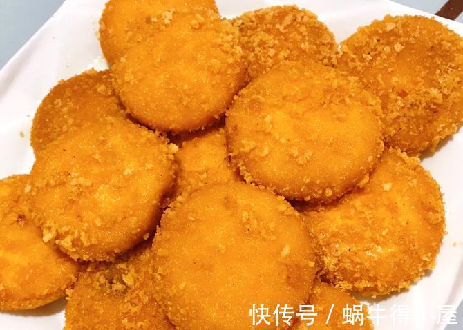 南瓜饼|做南瓜饼，巧用一招，出锅后外酥里糯不粘牙，比只放糯米粉好吃