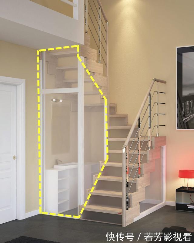 收纳|谁想到楼梯下还能这么改?玻璃封成个“室内阳光房”,多5㎡收纳