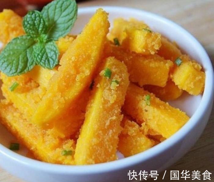 鸭蛋味|蛋黄焗南瓜，制作简单，美味健康