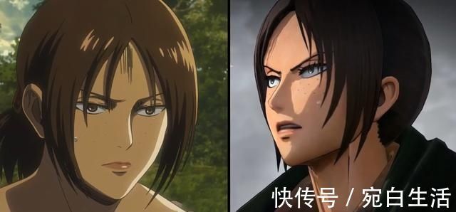 贝特霍尔德|进击巨人动漫游戏画风对比:铠之巨人帅炸,阿尼深刻诠释冰山美人