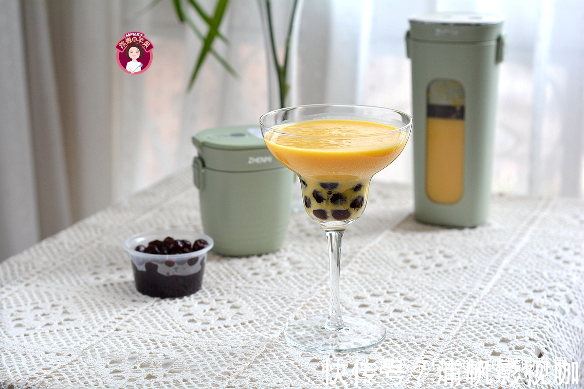 珍珠奶茶|自制黑珍珠芒果奶昔，珍珠不裂有窍门，天然甜甩过珍珠奶茶几条街