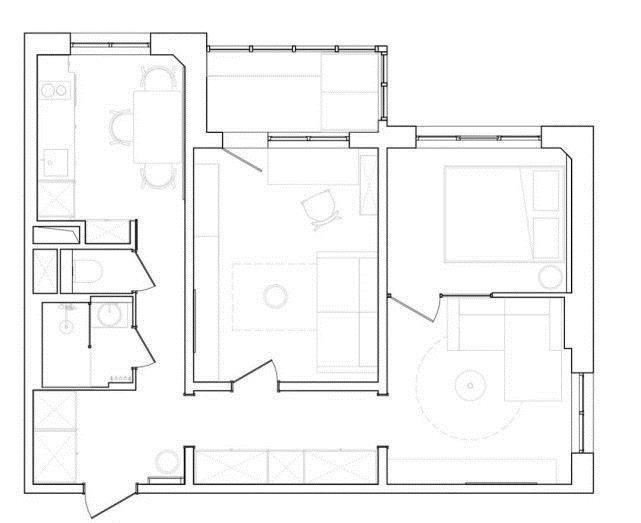 鞋柜|40平一居室柜体的打造将走廊利用,真是处处都是收纳空间