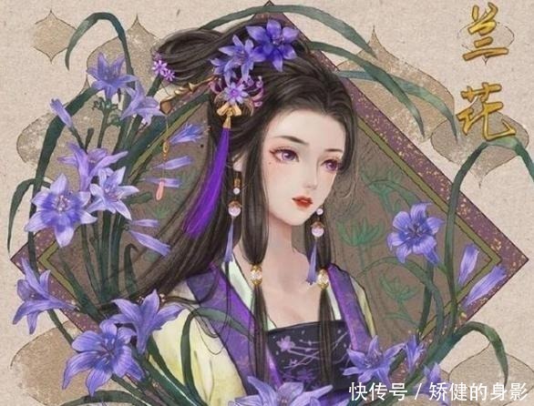 绝色|画师将花朵拟人变成美少女，昙花是绝色仙女，只有玫瑰花最特别