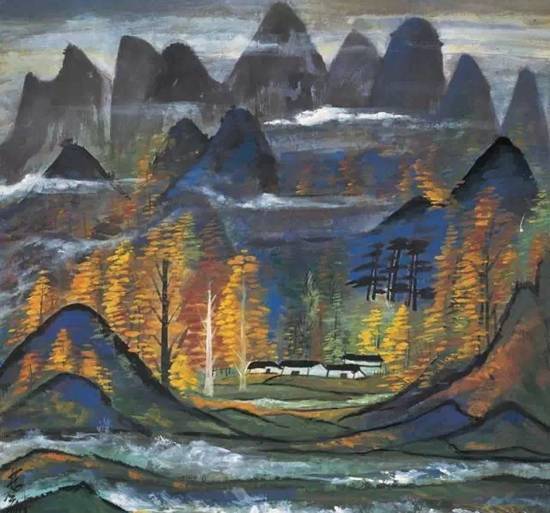 画幅$这两位大师笔下的秋色,梦幻迷离,思念无限