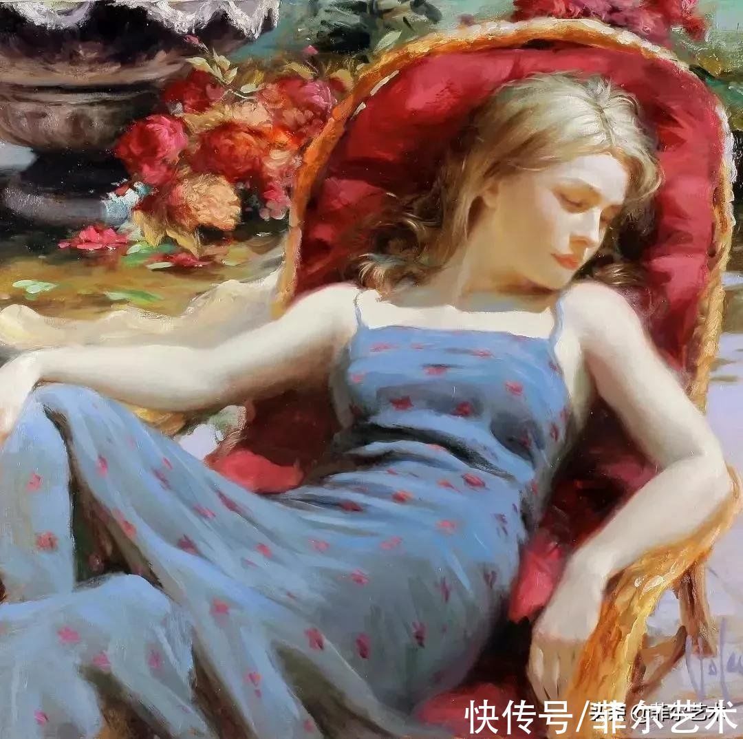 弗拉基米尔&俄罗斯画家弗拉基米尔人体油画里的美女,美得让人难忘