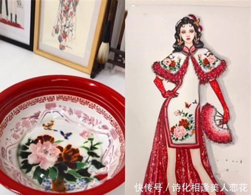 美术生用“包装”画礼服,款款复古风十足,网友手被天使吻过