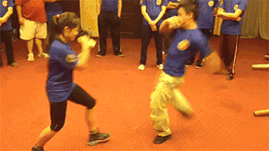 |搞笑GIF趣图:上一秒霸气十足,下一秒跪地求饶