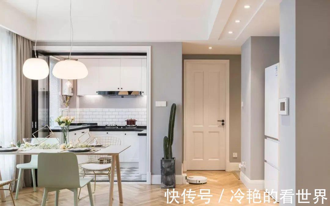 色调|89㎡北欧风小户型,低调灰+白色+原木色设计,打造温馨小家