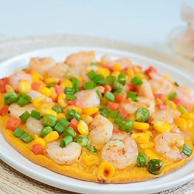 这道快速早餐 | 低脂鲜虾鸡蛋饼，分分钟光盘