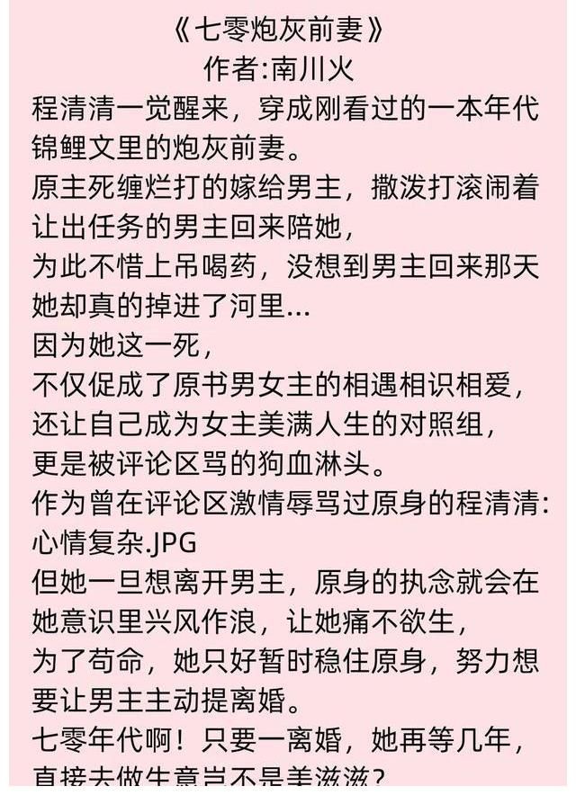 《甭勸我，我只想種地「七零」》《七零炮灰前妻》