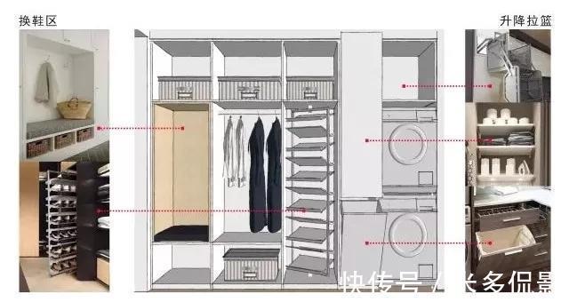 客厅|北京四口之家的59㎡,超强收纳的玄关、大客厅、双卫浴,厉害!