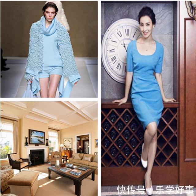 秋冬不可错过浅蓝色与咖啡色搭配,太好看,是个高级的配色