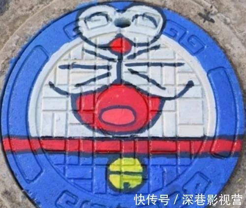 皮卡丘|美术生“井盖”上面画动漫,皮卡丘不算经典,图4蓝忘机无人敢踩