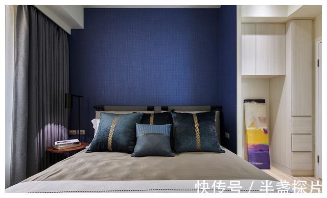 木调|充满欢声笑语的亲子之家!110㎡,时尚灰蓝调北欧风,超惊艳!