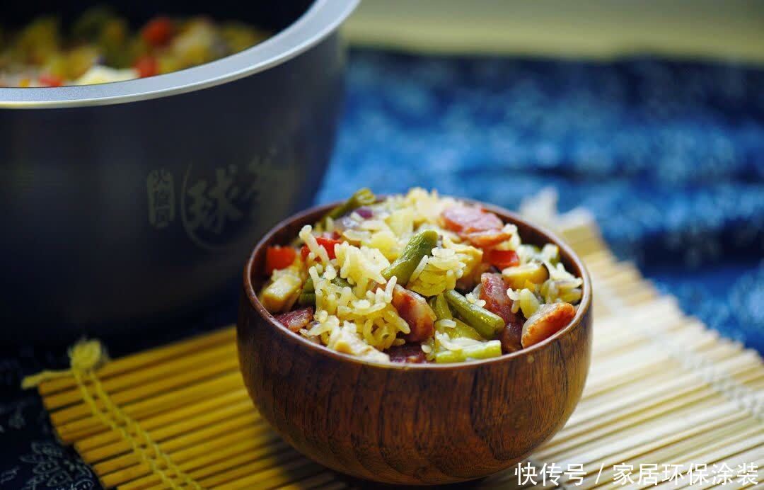 好吃的懒人版腊肠焖饭,好做又解馋,米饭一粒不剩