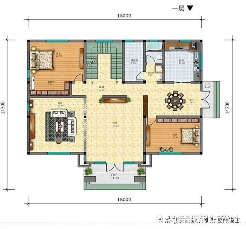 自建房|绵阳梓潼三层现代平屋顶自建房 农村小洋房别墅 自建乡村现代风