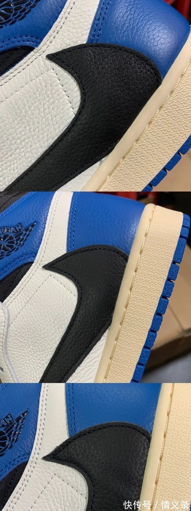 倒钩|藤原浩倒钩闪电aj1最强横向对比测评 中底拉邦皮料剪裁差的是正?