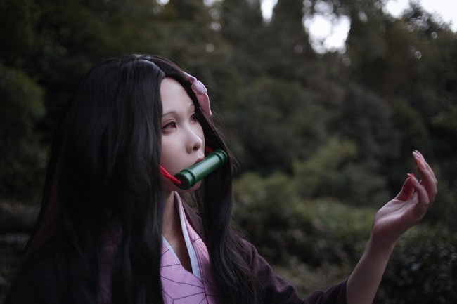 之刃|cos:鬼灭之刃两只小可爱,香奈乎和祢豆子