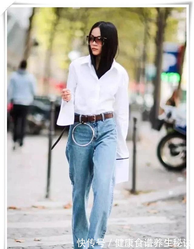 中年女性 阔腿裤+衬衫=中年女性气质穿搭,开春正流行!